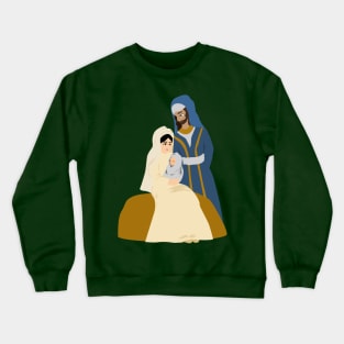 Family Mary Joseph Baby Jesus Crewneck Sweatshirt